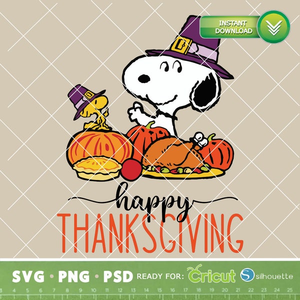 Snoopy Thanksgiving - Etsy