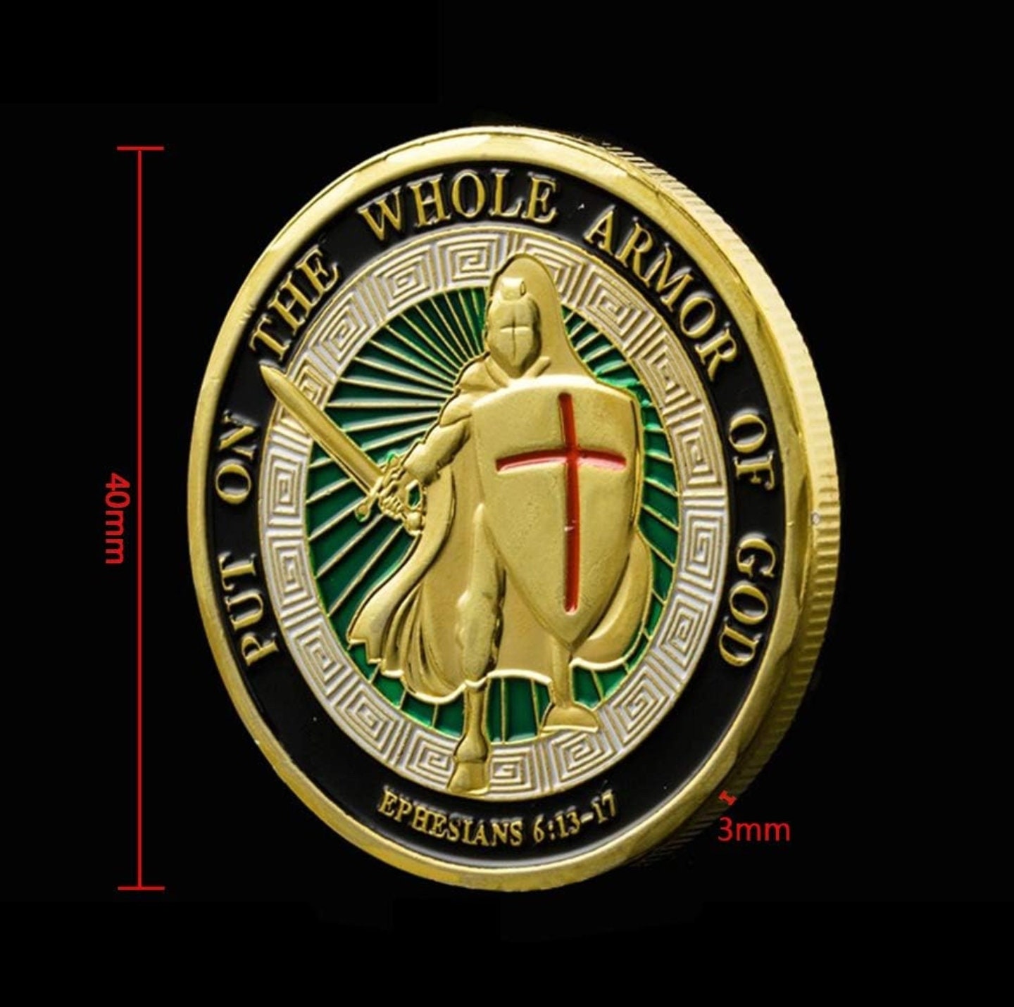 Armor of God Coin Etsy