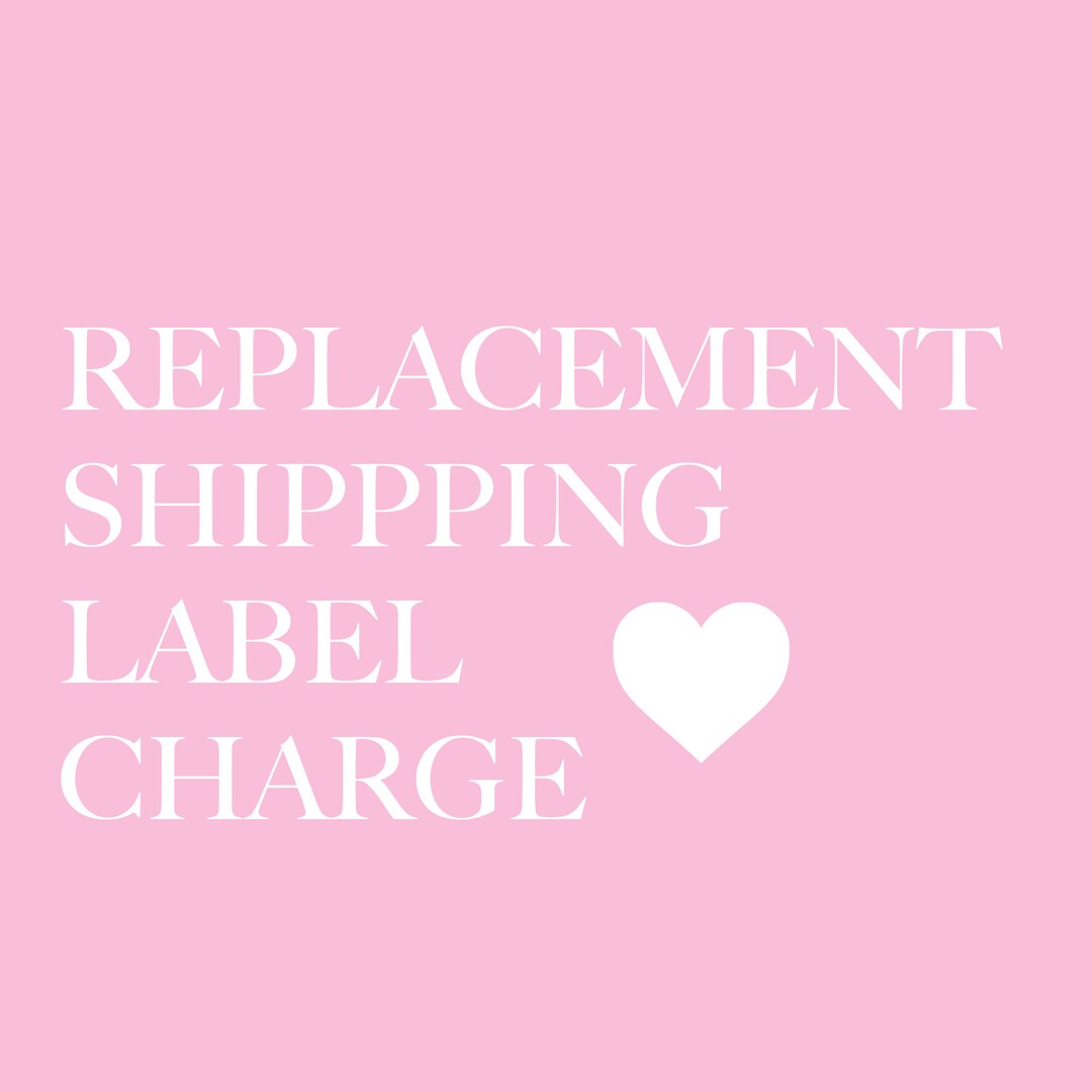 Replacement Shipping Label Etsy