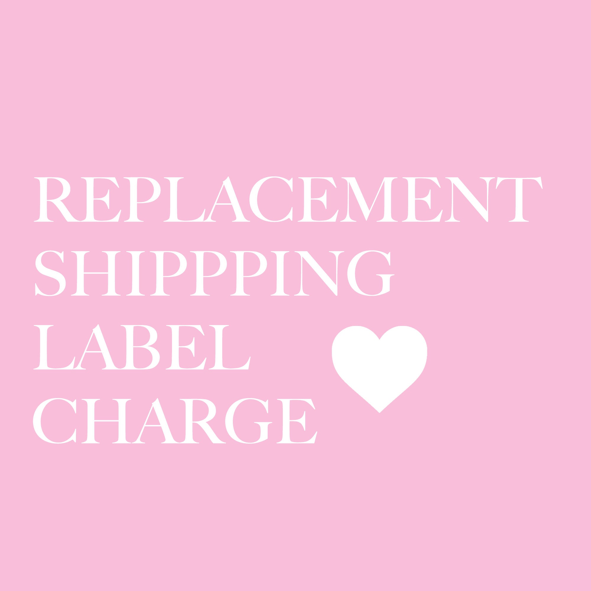 Replacement Shipping Label Etsy