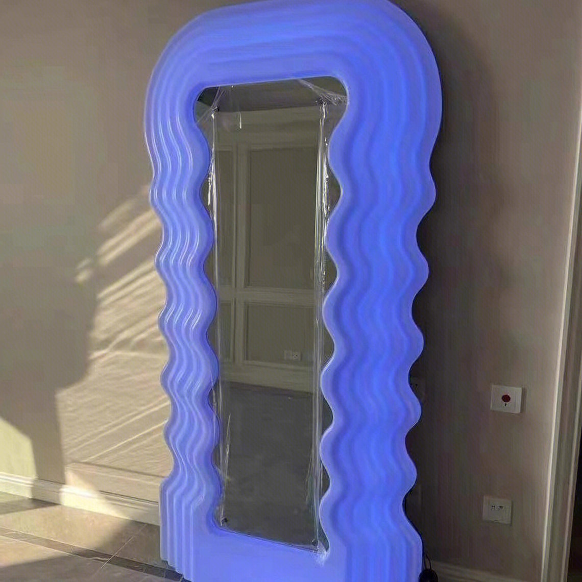 Wavy Mirror Floor Mirror Curvy Mirror Squiggle Mirror Etsy Australia