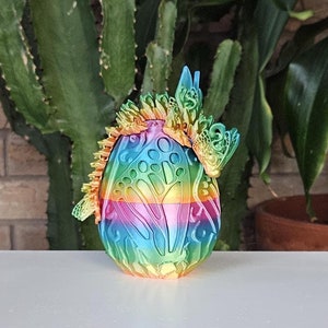 3D Printed Butterfly Dragon Egg Set: Articulated Flexi Baby Dragon