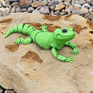 Leopard Gecko 3D Printed Leopard Gecko Reptile Articulated Gecko Lizard Pet Leopard Gecko Gift