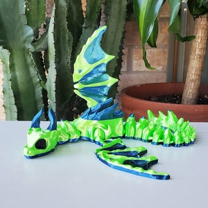 3D Printed Dragon Articulated Winged Shoulder Dragon Mythical Creature Dragon Puppet 3D Printed Animal Fidget Toys