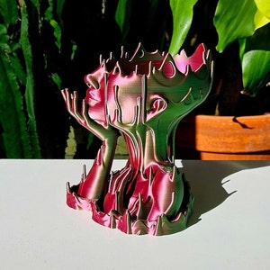 Melted Woman Goddess Head Planter Indoor Medusa Face Planter 3D Printed Flower Pot Unique Gift Home Room Decor Mother's Day Gift