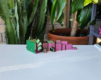 Unique 8-bit Axolotl Gift Articulating and Flexible 3D Printed