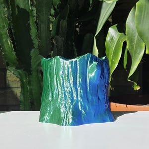Unique Tree Trunk Planter 3D Printed Artificial Driftwood Tree Stump Decorative Decor Flower Pot