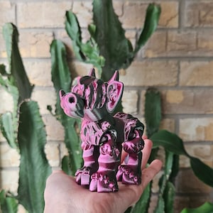 Cute 3D Printed Highland Cow Fidget Toy Flexible Articulating Sensory Pet Highland Cow 3D Print Toy Made To Order