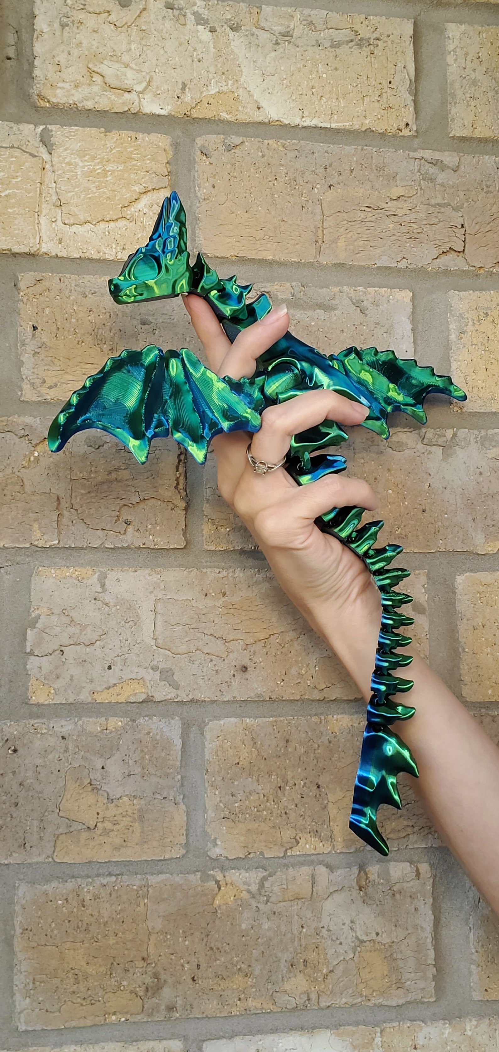 Articulated Wing Dragon Single Color Dual Color & Tricolor Etsy