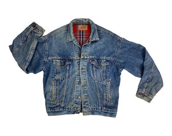 Plaid Levis Jacket - Etsy
