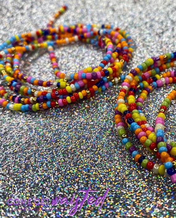 Multicolor Waist Bead Etsy