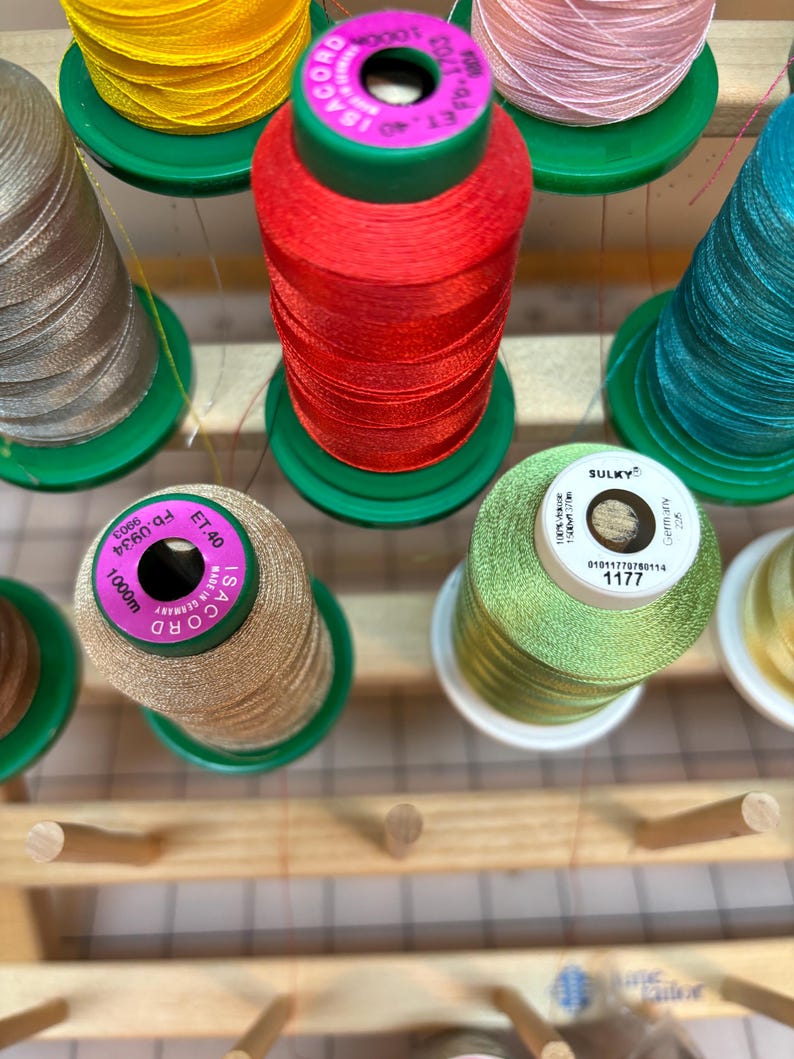 June Taylor Embroidery Thread Rack With an Array of Vintage Spools - Etsy