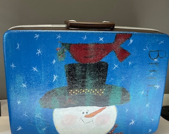 Vintage Samsonite Hand-Painted Briefcase