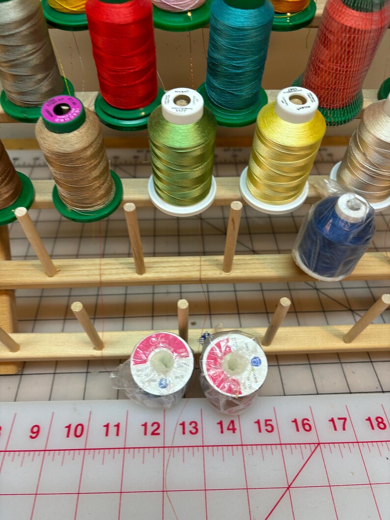 June Taylor Embroidery Thread Rack With an Array of Vintage Spools - Etsy