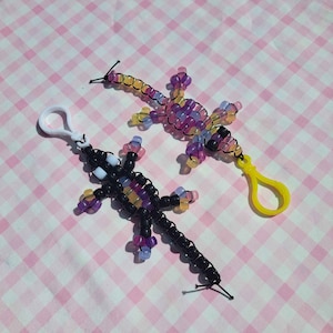 UV color changing lizard keychain