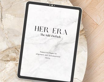 Her Era Add-On Pack | Emotional Reset & Nervous System Support | Soft Self-Care Journal Pages