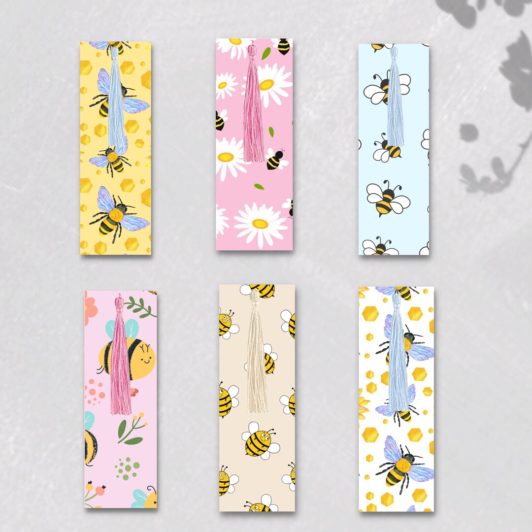 Bumble Bee Bookmark Collection Handmade Bookmarks - Etsy