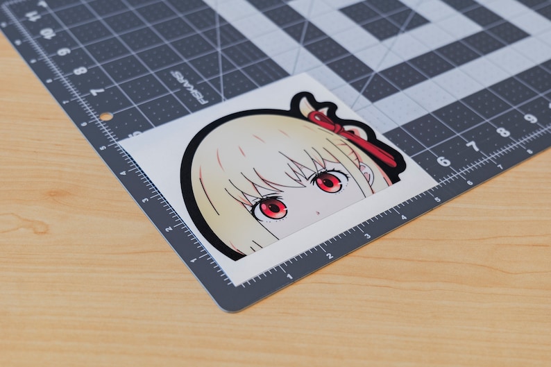 Lfm Sticker Chisato Nishikigi Peeker, Lycoris Recoil Anime Sticker Car Decal - Etsy
