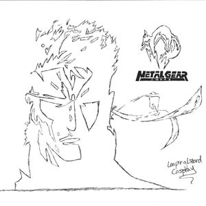 MGS Solid Snake Line Art