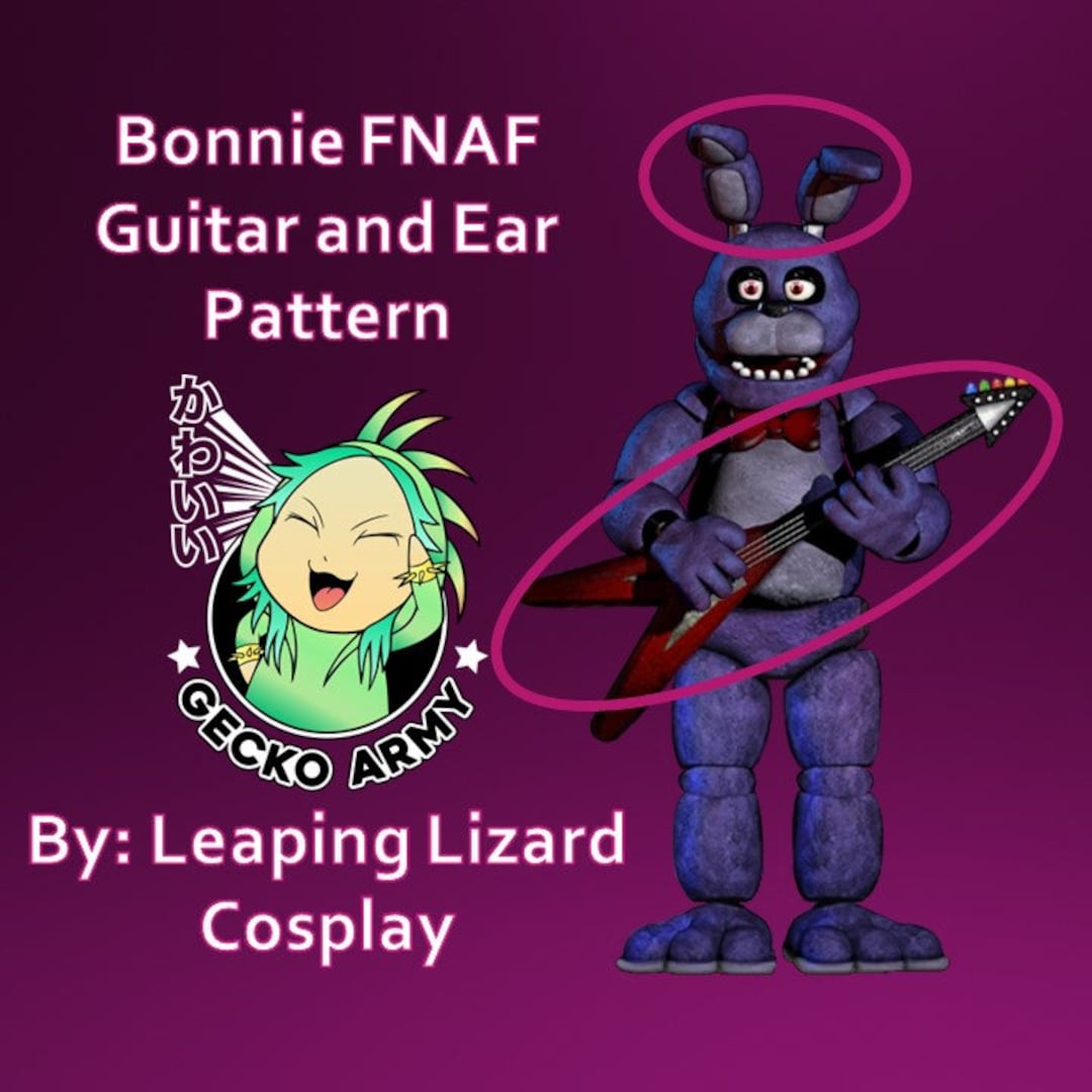 Bonnie FNAF Guitar & Ear Pattern DIGITAL FILE Only Etsy