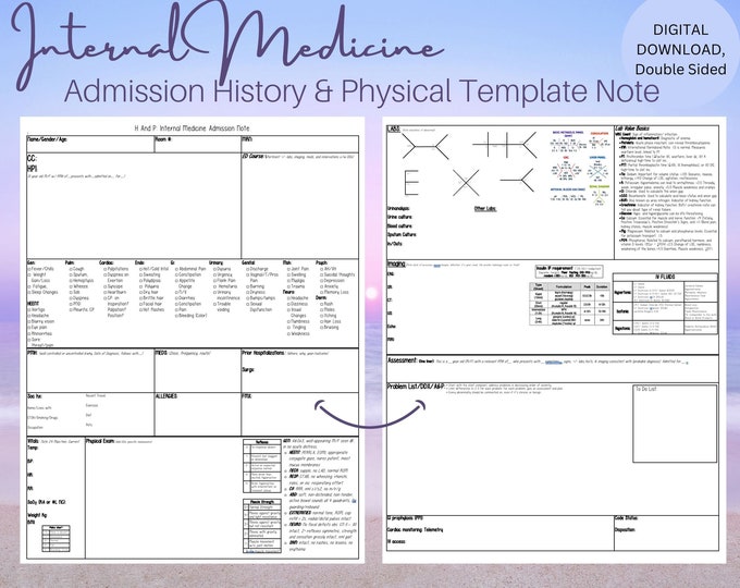 Psych Hpi Example Psychiatry H&P Clinical Template for Medical Students and Healthcare ...