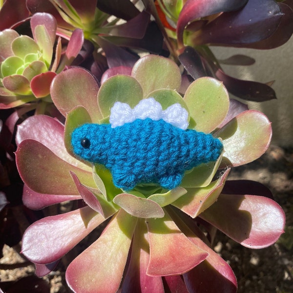 MINI STEGOSAURUS crochet plushie gift, small cute, dinosaur crochet amigurumi toy, colors available