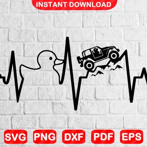 Duck Off-Road Svg / 4x4 Duck Svg / File Svg per Cricut / Download istantaneo Svg,Eps,Dxf,Png,Pdf