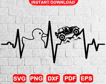 Duck Off-Road Svg / 4x4 Duck Svg / Archivos SVG para Cricut / Descarga instantánea Svg,Eps,Dxf,Png,Pdf