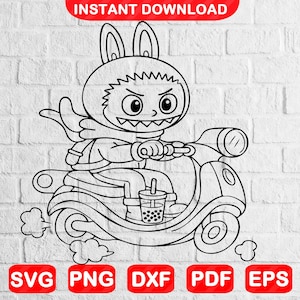 Labubu Svg | Labubu Funny Svg | Svg Files for Cricut | Instant Download Svg,Eps,Dxf,Png,Pdf