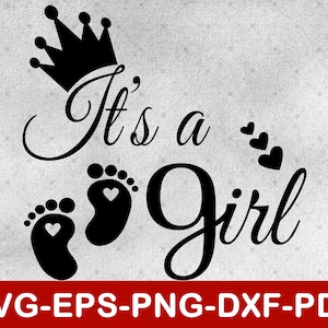 それは女の子 SVG | ケーキ トッパー SVG | Cricut 用の女の子 SVG ファイル | SVG、Eps、Dxf、Png、Pdf の即時ダウンロード