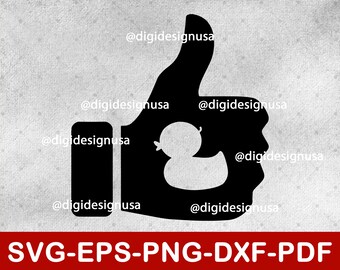 Duck Hand svg / hand wave svg / svg archivos para cricut / descarga instantánea