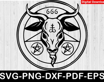 Pagan svg / occult svg / 666 svg / svg files for cricut / instant download eps,dxf,png,pdf