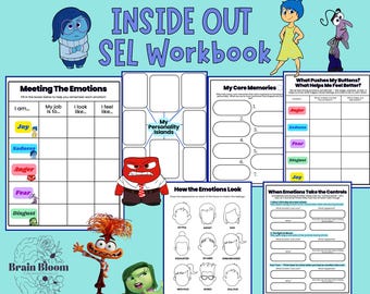 Inside Out SEL Arbeitsbuch | Arbeitsblätter zum Thema Emotionsbewusstsein und Regulation
