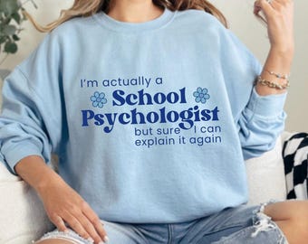Schulpsychologie Sweatshirt Benutzerdefinierte | Schule Psych Pullover | Lustiges Abschlussgeschenk für Schulpsychologen | Personalisiertes Geschenk SPED Team