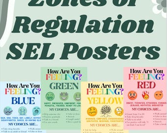 Zone der emotionalen Regulation Poster | „Inside Out“ SEL-Lektion | Beruhigende Eckenwerkzeuge für das Klassenzimmer