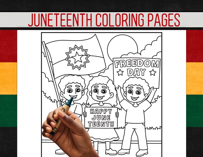 Juneteenth Coloring Pages Juneteenth - Il 794xN.6069928958 F1gh