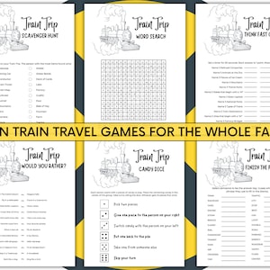 Train Trip Games, Games for Train Travel, Train Ride Games,  Games for Train Ride