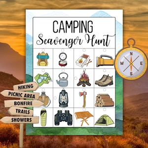 Camping Schnitzeljagd, Camping Aktivität, Lagerspiel, Sommer Schnitzeljagd, Sommeraktivität, Spiel im Freien, Aktivität im Freien, Naturaktivität