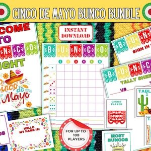Jogo Cinco de Mayo Bunco, Jogo de Dados Fiesta, Festa Cinco de Mayo Bunco, Jogos de Festa Cinco de Mayo