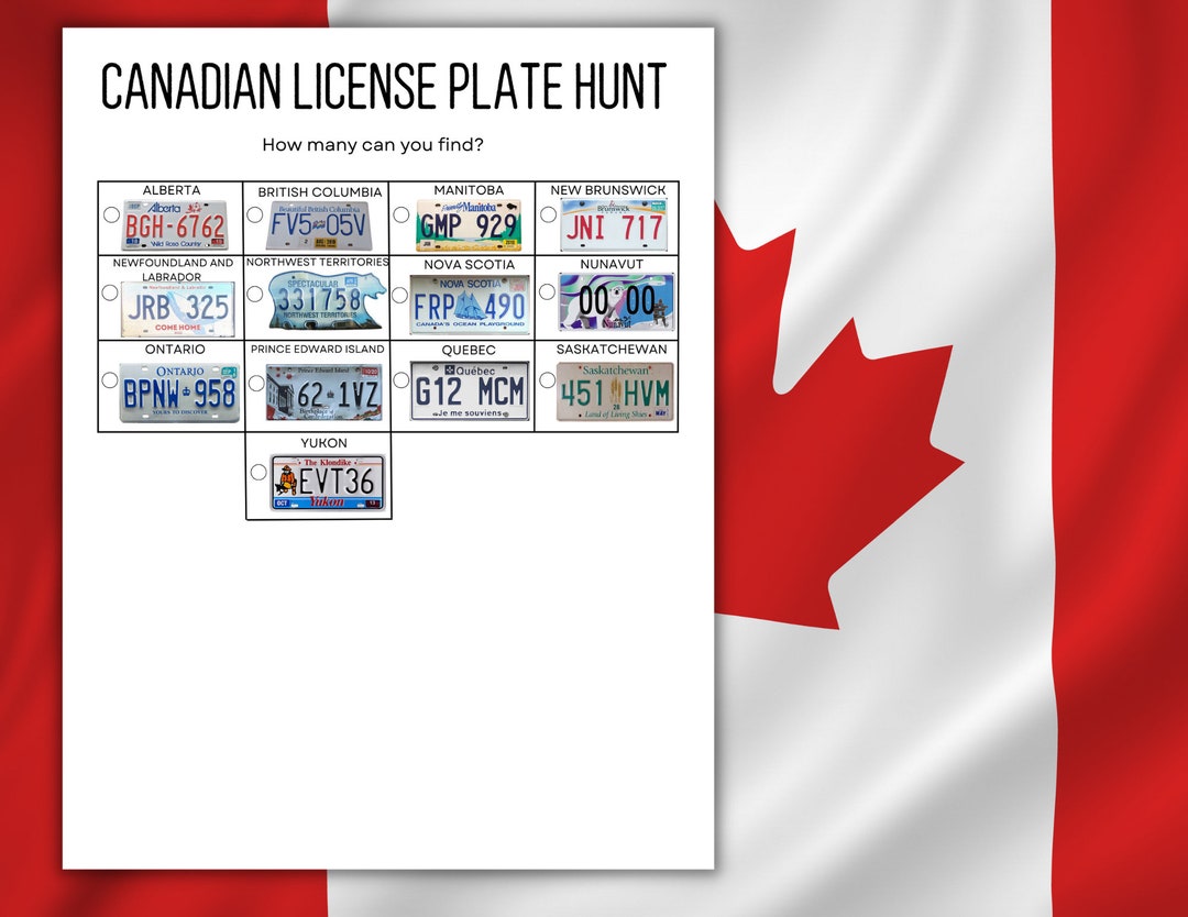 Canadian License Plate Game Canada License Plate Game Etsy canadian-license-plate-game-canada-license-plate-game-etsy