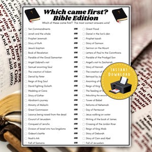 Bible Trivia Game, Which Game First Trivia Game, Bible Games for Adults, Bible Study Games, Christian Games