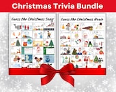 Christmas Trivia Bundle, Holiday Trivia, Christmas Song Game, Work Christmas Party
