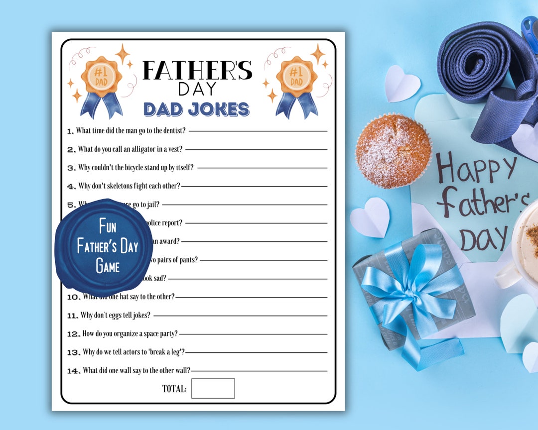 Dad Jokes, Father's Day Jokes, Father's Day Riddles, Fathers Day Games ...