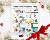 Christmas Song Trivia, Christmas Party Game, Fun Christmas Games, Christmas Music Trivia, Christmas Activity