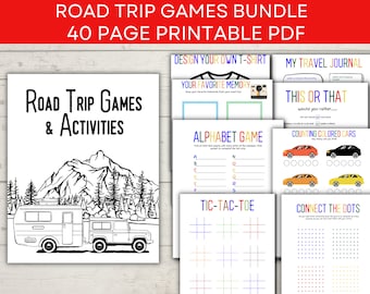 Road Trip Games Bundle - Kids Road Trip Games - Car Games - Family Road Trip Games