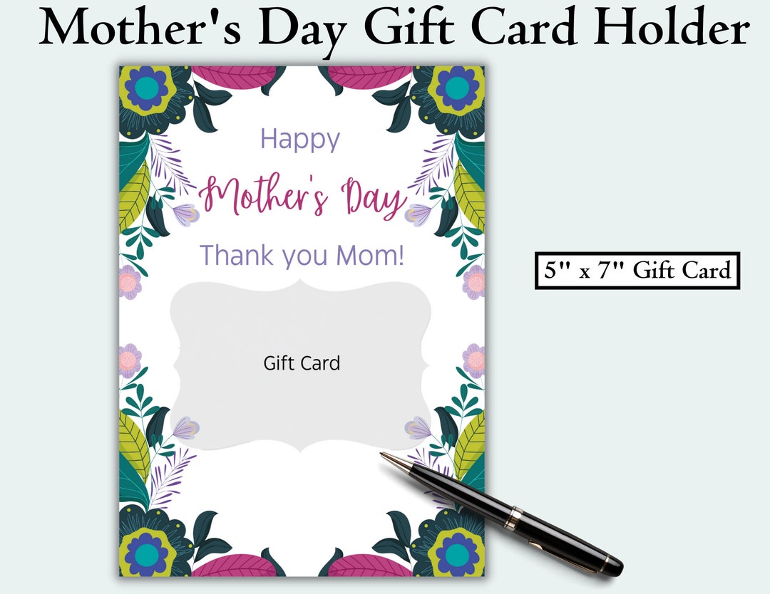 First Mothers Day Gift Card Holder Mother's Day Gift Etsy