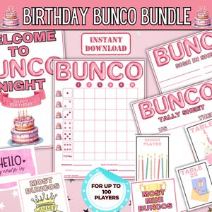 Geburtstag Bunco Spiel, Geburtstags Würfelspiel, Geburtstag Bunco Party, Geburtstag Bunco Printable, 30. Geburtstag, 40. Geburtstag, 50. Geburtstagsparty
