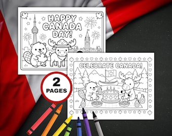 Canada Day Coloring Page, July 1st Kids Activity, Canadian Patriotic Craft, Classroom Canada Day Activity, Canada Day Printable Craft