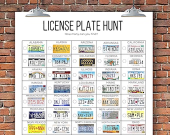 Road Trip Games - License Plate Game-Make My Drive Fun  - Kids Road Trip Game - Family Fun