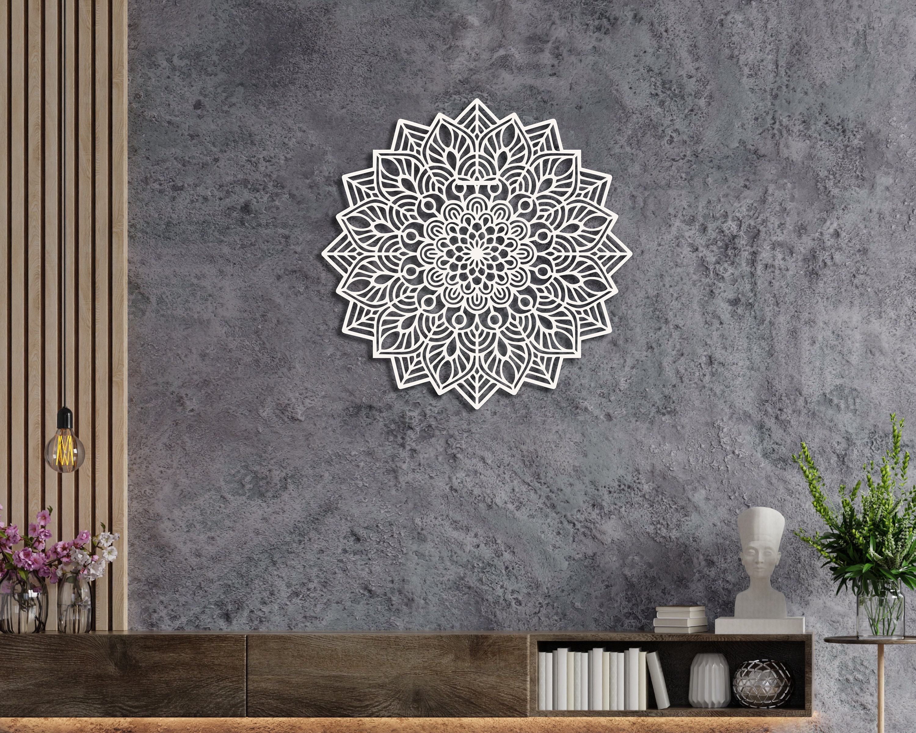 Metal Mandala Wall Art Large Mandala Metal Wall Decor Etsy